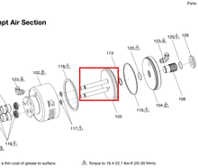 Load image into Gallery viewer, Graco 26D312 Piston,rod,ass,mdx - highlighted in parts diagram