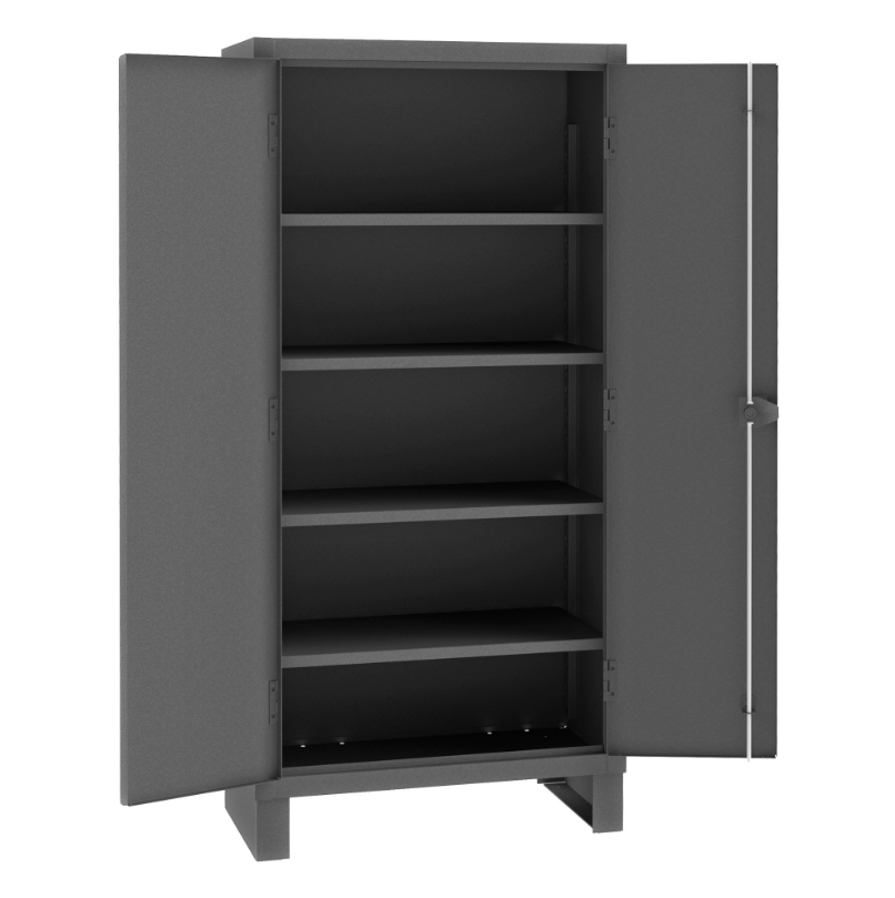 Durham 2702-4S-95 Cabinet, 14 Gauge, 4 Shelves, 36 X 18 X 78