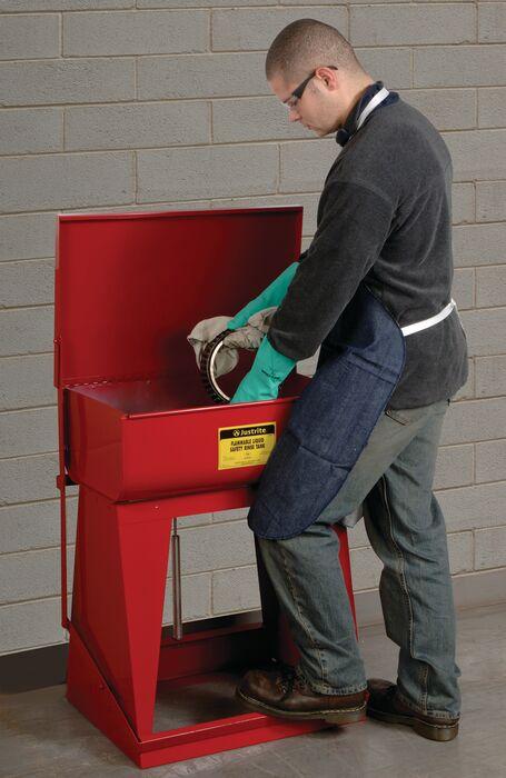 Justrite 27110 TANK,RINSE,FLOOR,STEEL,11G RD