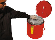 Load image into Gallery viewer, JUSTRITE  6-gal Bench Top Solvent-Based Parts Washer - Red