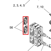 Load image into Gallery viewer, Graco 277674 ENCLOSURE,CUBE DOOR - item 56 highlighted in the Graco 3A0100EN-H parts diagram