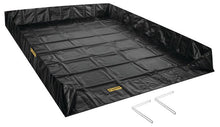 Load image into Gallery viewer, 12' x 54' x 12", 4847 Gallon Spill Capacity, Spill Berm with Angle Brackets, QuickBerm®, Black - 28078
