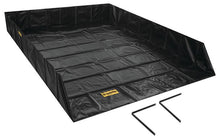 Load image into Gallery viewer, 12' x 54' x 24", 9695 Gallon Spill Capacity, Spill Berm with Angle Brackets, QuickBerm®, Black - 28105