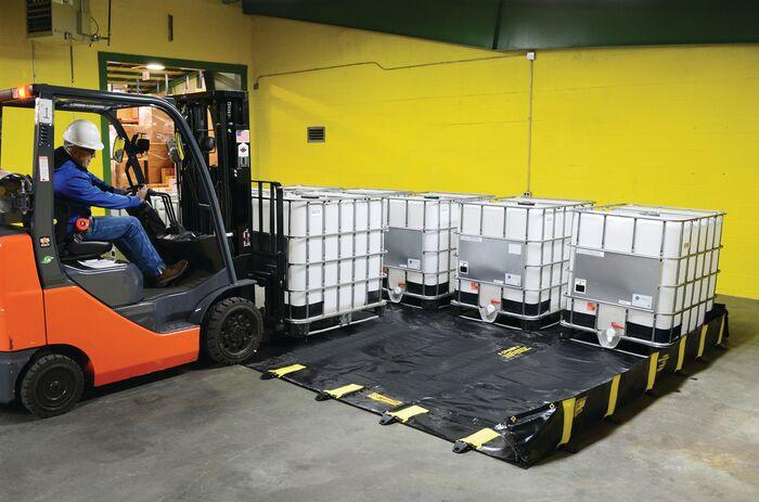 Justrite™ Rigid-Lock QuickBerm®, 12'W x 20'L x 12