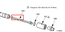 Load image into Gallery viewer, Graco 287034 60 and 100 Mesh Combo Filter - highlighted in parts diagram