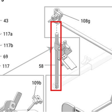 Load image into Gallery viewer, Graco 287453 Bracket Support Extension - item 58 highlighted in the Graco X047328EN parts diagram