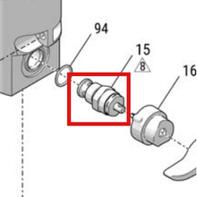 Load image into Gallery viewer, Graco 287545 Relief Valve Auto Press Kit - item 15 highlighted in the Graco X047328EN parts diagram