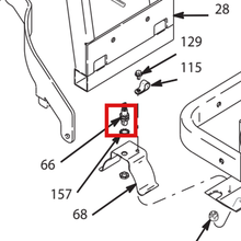 Load image into Gallery viewer, Graco 287698 Distance Sensor Repair Kit - item 66 highlighted in the Graco 311020EN-ZAB parts diagram