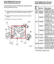 Load image into Gallery viewer, Graco 288211 Rear port manifold, International - highlighted in parts diagram