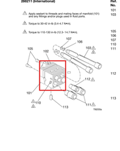 Load image into Gallery viewer, Graco 288224 High Pressure Air Assisted Manifold with side fluid ports and manual fan adjustment valve - highlighted in parts diagram