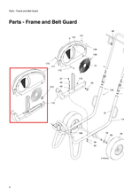 Load image into Gallery viewer, Graco 288734 Assembly (includes 136, 250, 254, 255) Belt Guard - highlighted in parts diagram