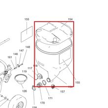 Load image into Gallery viewer, Graco 289668 HOPPER, ASSEMBLY, MODEL 2 - item 154 highlighted in the Graco 3A0246EN-G parts diagram