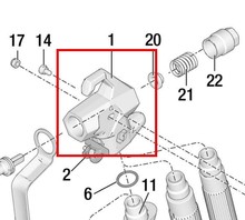 Load image into Gallery viewer, Graco 289914 FTX Gun Housing - highlighted in parts diagram