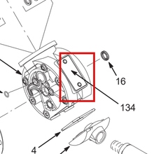 Load image into Gallery viewer, Graco 290045 PLATE, ID GRACO - item 134 highlighted in the Graco 308797EN-T parts diagram