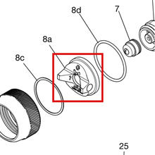 Load image into Gallery viewer, Graco 2GF042 Aircap Kit, GF, AA - item 8A highlighted in the Graco 3A8099EN parts diagram