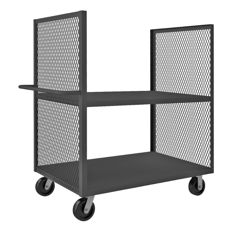 Durham 2SPT-EX3048-2-2K-95 2 Sided Mesh Stock Truck, 2 Shelves