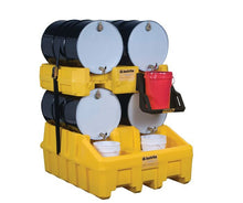Load image into Gallery viewer, Drum Management System Base Module, Dispensing Well, Forklift Channels, Polyethylene, Yellow - 28666