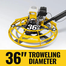 Load image into Gallery viewer, MechMaxx Honda GX160 36 in Walk-Behind Concrete Power Trowel with Blades and Float Pan, PT36H