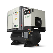 Load image into Gallery viewer, MechMaxx 15HP Combined Rotary Screw Air Compressor with Dryer &amp; 105-Gal ASME Tank | 45 CFM, 116 PSI, 460V 3-Phase - Industrial Grade