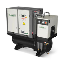 Load image into Gallery viewer, MechMaxx 20HP Combined Rotary Screw Air Compressor with Dryer &amp; 105-Gal ASME Tank | 78 CFM, 116 PSI, 460V 3-Phase - Industrial Grade