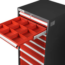 Load image into Gallery viewer, MechMaxx Heavy Duty Modular Drawer Cabinet - 9 Drawer, 59" H x 28.5" W x 28.5" D Tool Storage Organizer, Steel Construction
