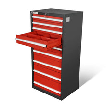 Load image into Gallery viewer, MechMaxx Heavy Duty Modular Drawer Cabinet – 9 Drawer, 59" H x 28.5" W x 22.5" D Tool Storage Organizer, Steel Construction