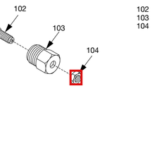 Load image into Gallery viewer, Graco 30150-23 Nut,3/8-40 Hex Nut - highlighted in parts diagram