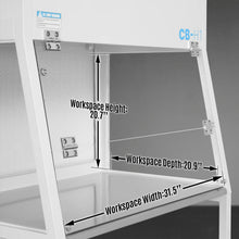 Load image into Gallery viewer, MechMaxx 33.9″ Wide CB-H1 Horizontal Laminar Flow Clean Bench with HEPA Filtration &amp; UV Sterilization | ISO Class 5