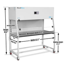 Load image into Gallery viewer, MechMaxx 53.5″ Wide CB-V2 Vertical Laminar Flow Clean Bench with HEPA Filtration &amp; UV Sterilization | ISO Class 5