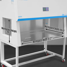 Load image into Gallery viewer, MechMaxx 57.5″ Wide CB-V2Pro Vertical Laminar Flow Clean Bench with HEPA Filtration &amp; UV Sterilization | ISO Class 5