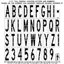 Load image into Gallery viewer, NewStripe FAA Individual Letter &amp; Number Stencil