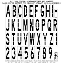 Load image into Gallery viewer, NewStripe FAA Individual Letter &amp; Number Stencil