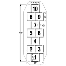 Load image into Gallery viewer, NewStripe 10003336 Traditional Hopscotch Playground Stencil