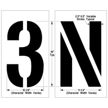 Load image into Gallery viewer, NewStripe Individual Letter &amp; Number Stencils