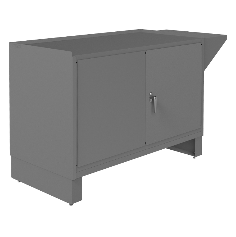 Durham 3403-95 Stationary Workstation, Storage Space, 1 Vice Support Shelf, 60-1/16 X 24-1/4 X 36-3/16