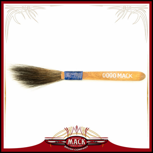 ANDREW MACK 10-0000 10 Series Original Mack Sword Striping Brush, #0000, 3/16 in W, Squirrel Hair
