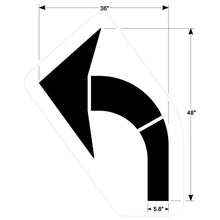 Load image into Gallery viewer, NewStripe Curved Arrow Stencils