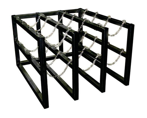 Justrite™ Gas Cylinder Barricade Rack 12 Cylinder Capacity 3 Wide by 4 Deep