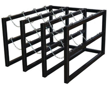 Load image into Gallery viewer, Justrite™ Gas Cylinder Barricade Rack 12 Cylinder Capacity 3 Wide by 4 Deep