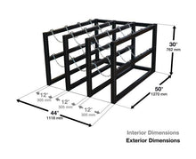 Load image into Gallery viewer, Justrite™ Gas Cylinder Barricade Rack 12 Cylinder Capacity 3 Wide by 4 Deep