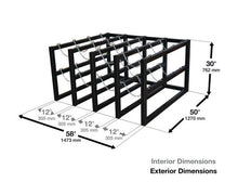 Load image into Gallery viewer, Justrite™ Gas Cylinder Barricade Rack 16 Cylinder Capacity 4 Wide by 4 Deep