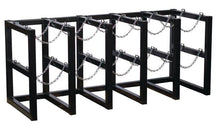 Load image into Gallery viewer, Justrite™ Gas Cylinder Barricade Rack 10 Cylinder Capacity 5 Wide by 2 Deep