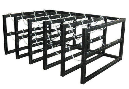 Justrite™ Gas Cylinder Barricade Rack 20 Cylinder Capacity 5 Wide by 4 Deep