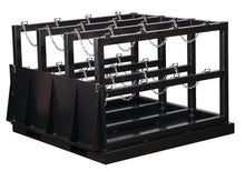 Load image into Gallery viewer, Justrite™ Gas Cylinder Barricade Rack Pallet with Ramp 12 Cylinder Capacity