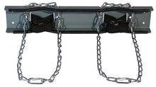 Load image into Gallery viewer, Justrite Steel Gas Cylinder Support Bracket With Chain, Two 12&quot; Cylinder Capacity, Wall Mount - 35268