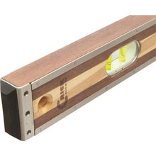 Load image into Gallery viewer, Marshalltown 36CLEVGRB 36" Crick 3 Piece Wood Level - Green Vials w/ Rubber Cushions