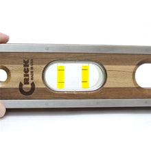 Load image into Gallery viewer, Marshalltown 36CLEVGRB 36" Crick 3 Piece Wood Level - Green Vials w/ Rubber Cushions