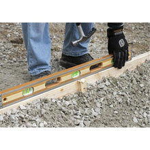 Load image into Gallery viewer, Marshalltown 36CLEVGRB 36" Crick 3 Piece Wood Level - Green Vials w/ Rubber Cushions