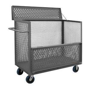 Durham 3STDGT-EX3060-6PU-95 3 Sided Mesh Truck, Drop Gate And Top, 30 X 60