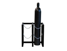 Load image into Gallery viewer, 2 Wide by 1 Deep, Gas Cylinder Storage Rack, 2 Cylinder Capacity, Steel  - 35100